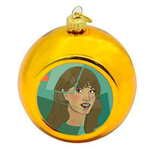 Tay The life of a showgirl - colourful christmas bauble by The Queer Store