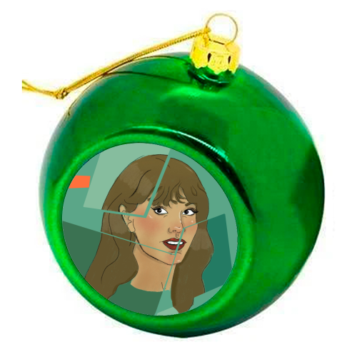 Tay The life of a showgirl - colourful christmas bauble by The Queer Store