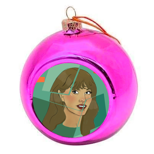 Tay The life of a showgirl - colourful christmas bauble by The Queer Store
