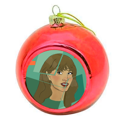 Tay The life of a showgirl - colourful christmas bauble by The Queer Store