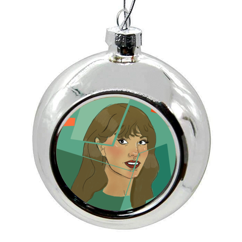 Tay The life of a showgirl - colourful christmas bauble by The Queer Store