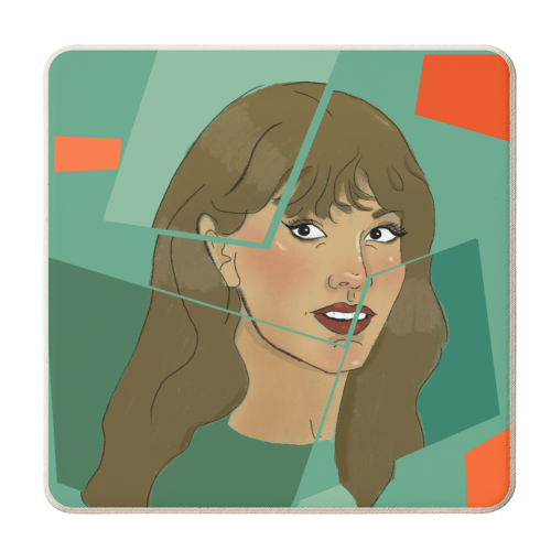 Tay The life of a showgirl - personalised beer coaster by The Queer Store