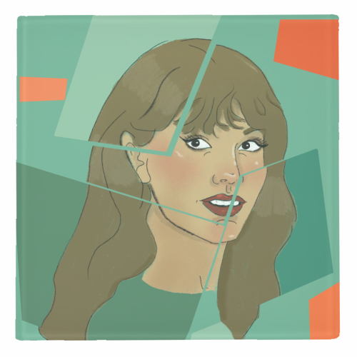 Tay The life of a showgirl - personalised beer coaster by The Queer Store