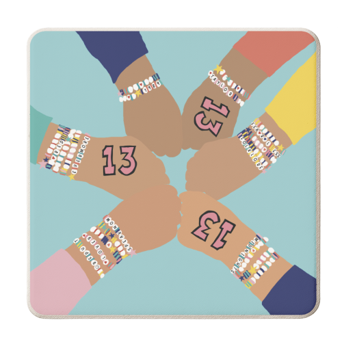 Taylor's Friendship Circle - personalised beer coaster by Giddy Kipper