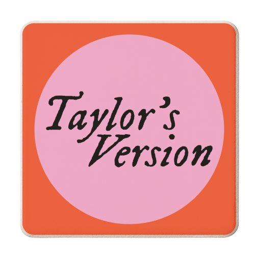 Taylor's Version - personalised beer coaster by AbiGoLucky