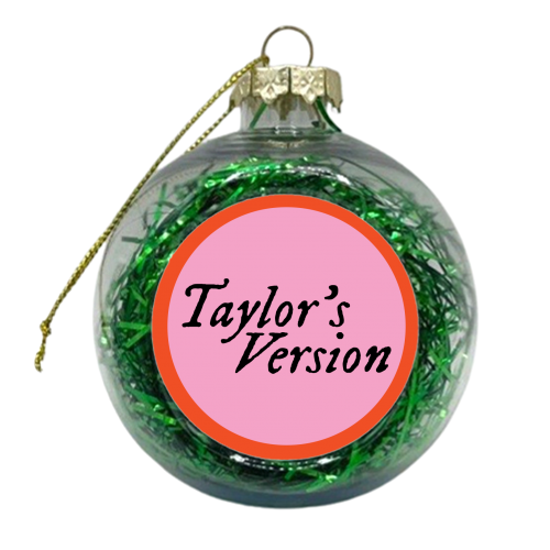 Taylor's Version - xmas bauble by AbiGoLucky