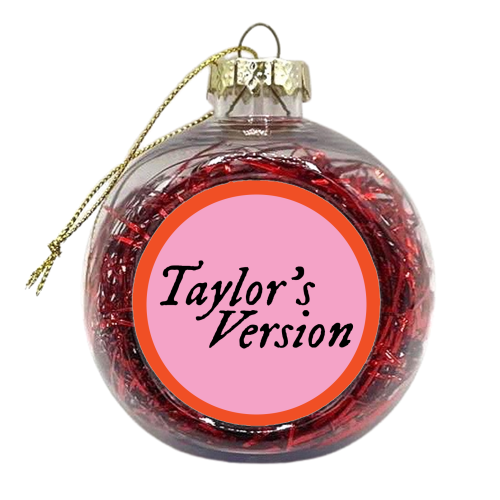 Taylor's Version - xmas bauble by AbiGoLucky