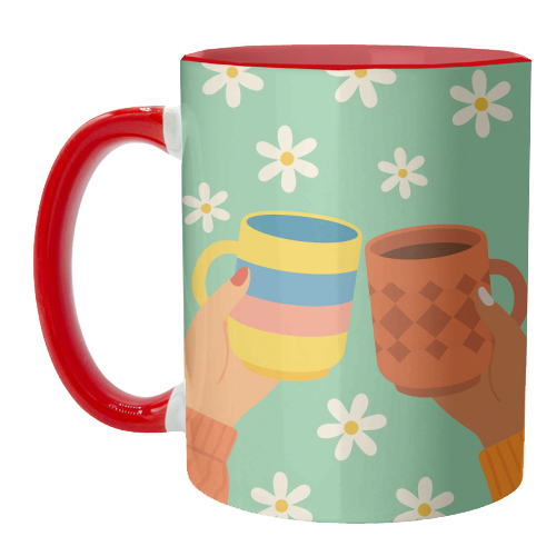 Tea Besties - unique mug by Eloise