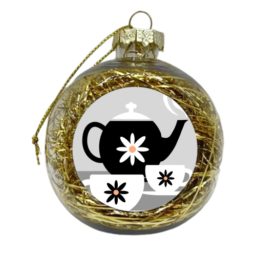 Tea For Two - Kitchen - xmas bauble by InspiredImages