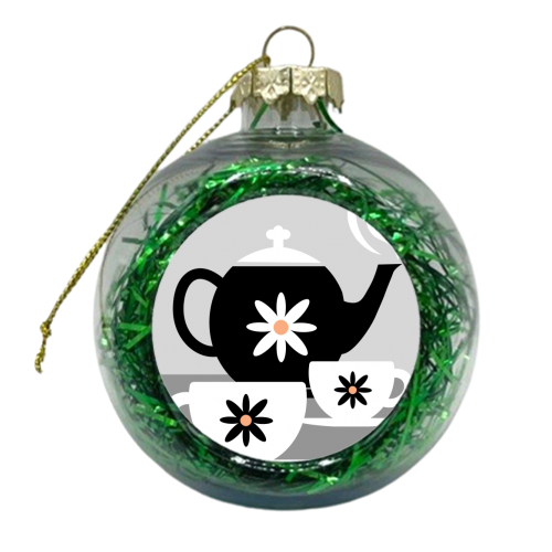 Tea For Two - Kitchen - xmas bauble by InspiredImages