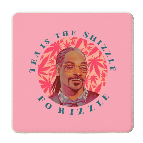 TEA IS THE SHIZZLE - personalised beer coaster by Wallace Elizabeth