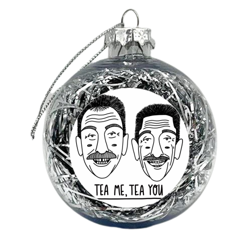 Tea Me, Tea You - xmas bauble by Katie Ruby Miller