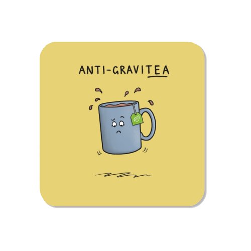 Tea Pun Cartoon - Anti Gravit-tea - Magnet by Carl Batterbee
