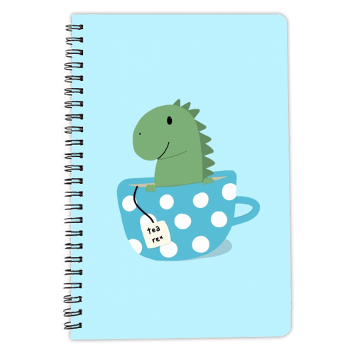 Tea Rex - personalised A4, A5, A6 notebook by Ella Seymour