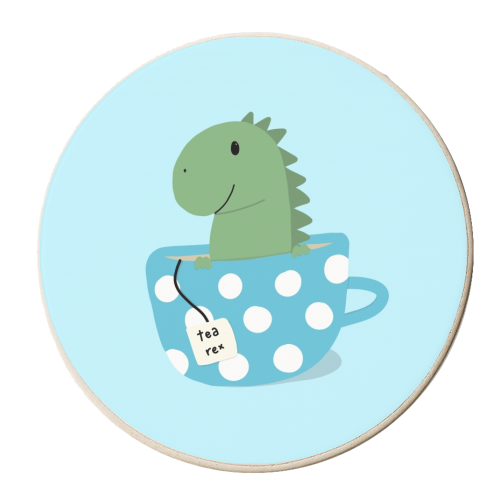 Tea Rex - personalised beer coaster by Ella Seymour