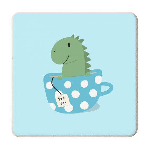 Tea Rex - personalised beer coaster by Ella Seymour