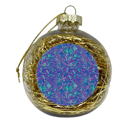 Teal Splash - xmas bauble by Sarah Rose Johnson