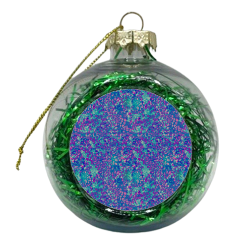 Teal Splash - xmas bauble by Sarah Rose Johnson