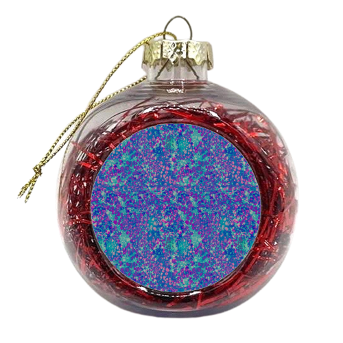 Teal Splash - xmas bauble by Sarah Rose Johnson