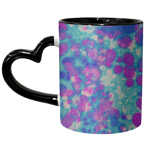 Teal Splash - unique mug by Sarah Rose Johnson