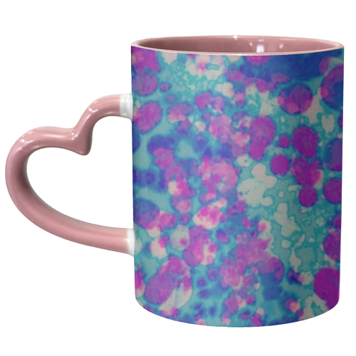 Teal Splash - unique mug by Sarah Rose Johnson