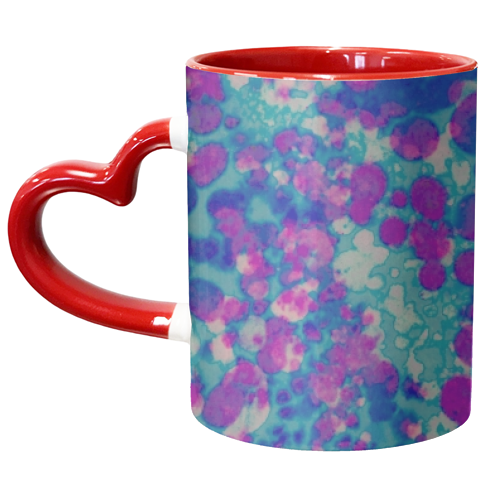 Teal Splash - unique mug by Sarah Rose Johnson