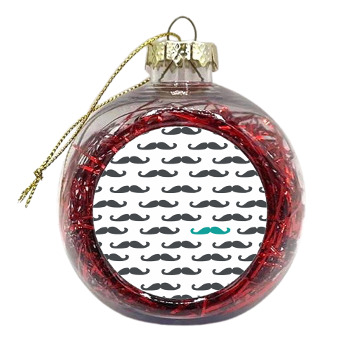 Teal 'Tache - xmas bauble by SoYeahStuff