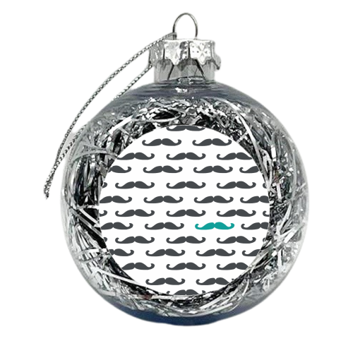 Teal 'Tache - xmas bauble by SoYeahStuff