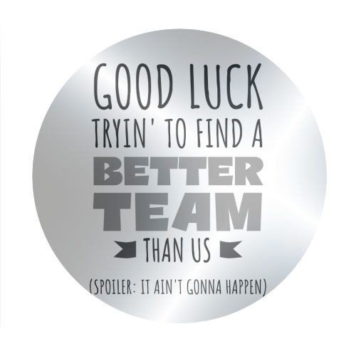 Team-Building, Boss or Coworker Gift - Circle Sticker by timsal shol