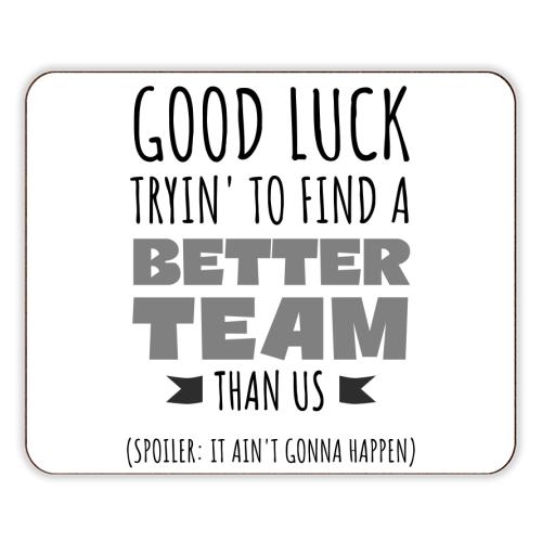 Team-Building, Boss or Coworker Gift - designer placemat by timsal shol