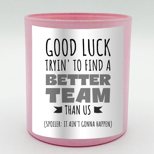 Team-Building, Boss or Coworker Gift - scented candle by timsal shol