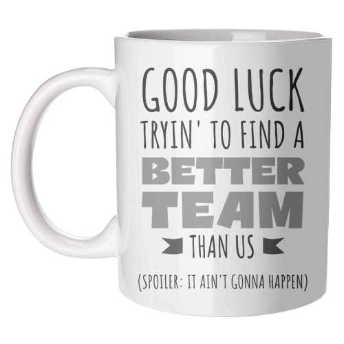 Team-Building, Boss or Coworker Gift - unique mug by timsal shol