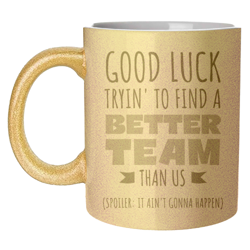 Team-Building, Boss or Coworker Gift - unique mug by timsal shol