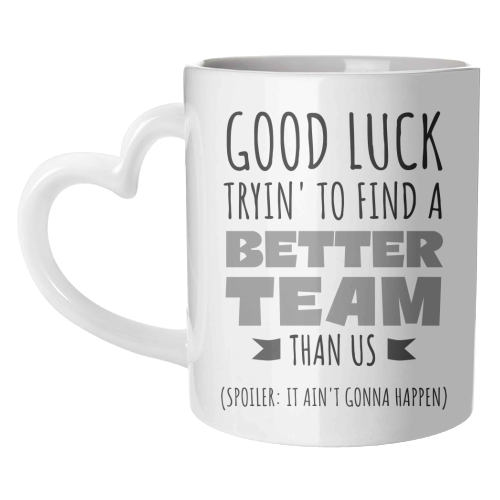 Team-Building, Boss or Coworker Gift - unique mug by timsal shol