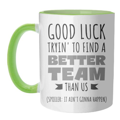 Team-Building, Boss or Coworker Gift - unique mug by timsal shol