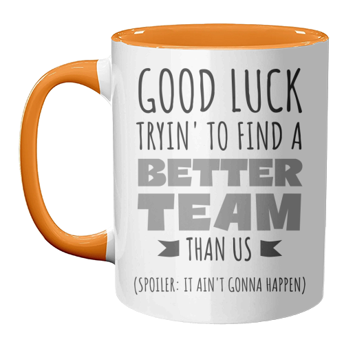 Team-Building, Boss or Coworker Gift - unique mug by timsal shol