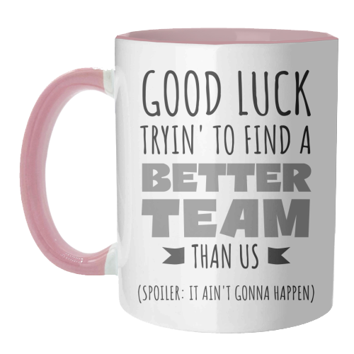 Team-Building, Boss or Coworker Gift - unique mug by timsal shol