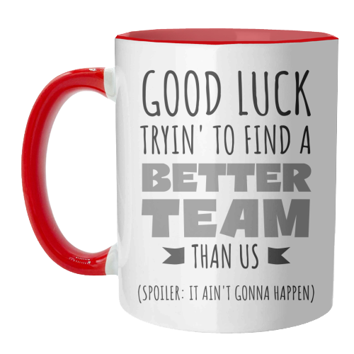 Team-Building, Boss or Coworker Gift - unique mug by timsal shol
