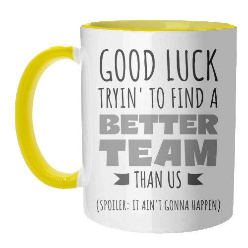 Team-Building, Boss or Coworker Gift - unique mug by timsal shol