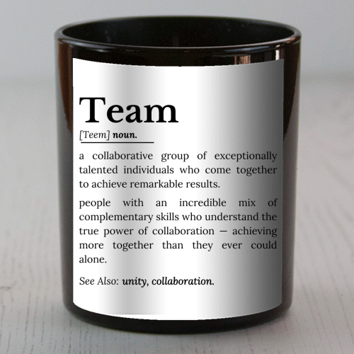 Team Definition – The Power of Collaboration and Unity - scented candle by timsal shol
