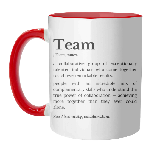 Team Definition – The Power of Collaboration and Unity - unique mug by timsal shol