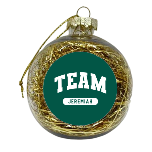 Team Jeremiah print - xmas bauble by The Girl Next Draw