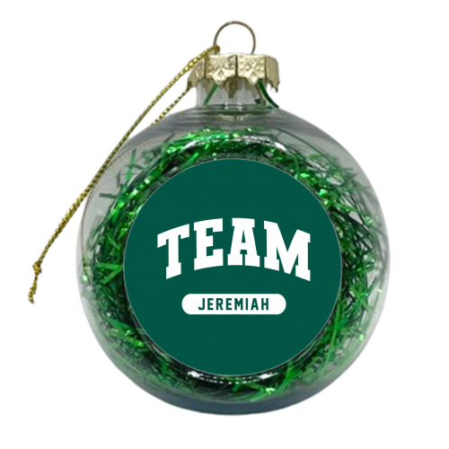 Team Jeremiah print - xmas bauble by The Girl Next Draw