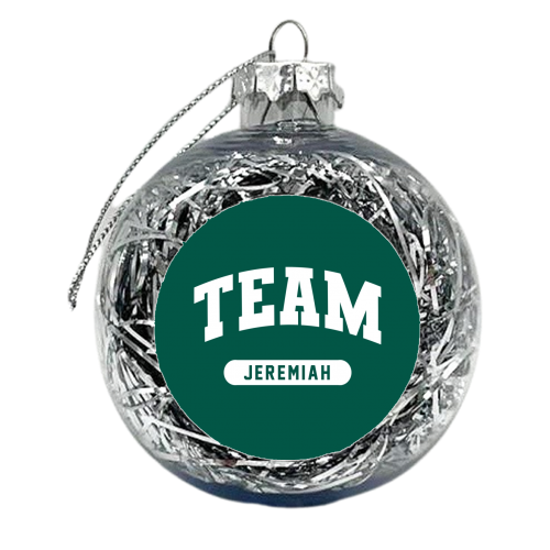 Team Jeremiah print - xmas bauble by The Girl Next Draw