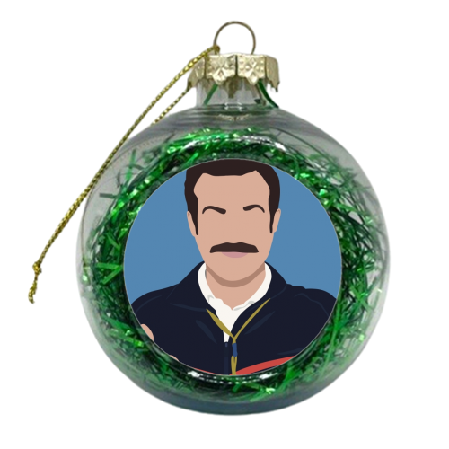 Ted Lasso - xmas bauble by Cheryl Boland