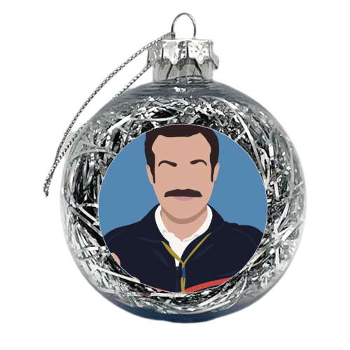 Ted Lasso - xmas bauble by Cheryl Boland