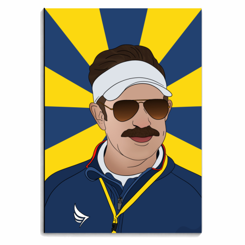 Ted Lasso Fan Art Design - personalised A4, A5, A6 notebook by Lisa Wardle