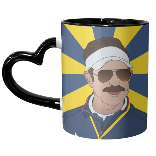 Ted Lasso Fan Art Design - unique mug by Lisa Wardle