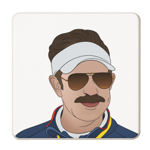 Ted lasso Football Coach - personalised beer coaster by Lisa Wardle