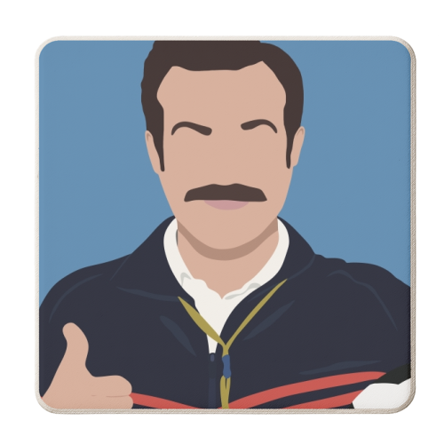 Ted Lasso - personalised beer coaster by Cheryl Boland